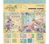 Graphic 45 630782 Fairie Wings Collection 12 x 12, 18 Pieces Pack