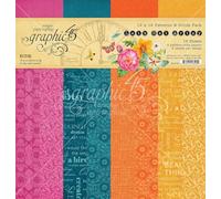 Graphic 45 Collection Pack 12"X12"-Let's Get Artsy Patterns & Solids