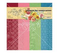Graphic 45 Collection Pack 12"X12"-Patterns & Solids, Season To Celebrate