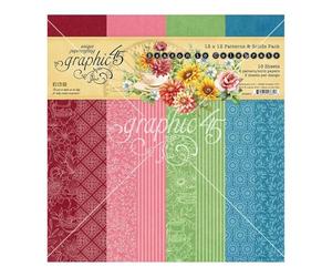 Graphic 45 Collection Pack 12"X12"-Patterns & Solids, Season To Celebrate