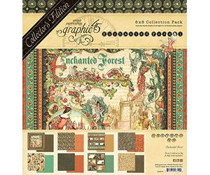 Graphic 45 Collector's Edition Pack 8"X8"-Enchanted Forest