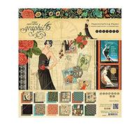 Graphic 45 Double-Sided Paper Pad 8"X8" 24/Pkg-Couture