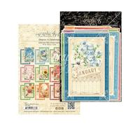 Graphic 45 Ephemera Card Set-Calendar, Season To Celebrate