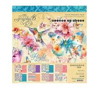Graphic 45 Flight of Fancy 12x12 Inch 48-Sheet Paper Pack