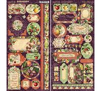 Graphic 45 Fruit & Flora STCKRS 12X12, Assorted, One Size