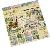 Graphic 45 GR4502134 Wood and Friends Pad, 8 inch x 8