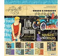 Graphic 45 Papercrafting Kit, Multi-Colour, Large - Life's A Journey