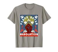 GRAPHIC ART POSTER PEACE AFTER REVOLUTION STREETWEAR T-Shirt