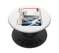 Graphic Art Unique Design Hiroshige The Great Wave PAPL14775 PopSockets Adhesive PopGrip