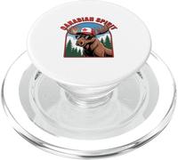 Graphic: Canadian Spirit Moose Illustration PopSockets PopGrip for MagSafe