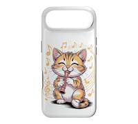 Graphic Cat Playing Recorder Cartoon Art Case for iPhone Air