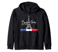 Graphic Design Gift Eiffel Tower Paris France Man Woman Zip Hoodie
