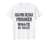 Graphic Design Prisoner Halloween Costume Funny Designer Value Graphic T-Shirt