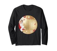 Graphic Designed Christmas Bucket List Long Sleeve T-Shirt