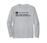 Graphic Designer, Feedback, Type, Pixels, Fun Long Sleeve T-Shirt