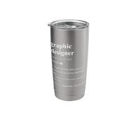 Graphic Designer Funny Dictionary Definition Stainless Steel Insulated Tumbler