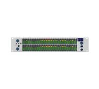 Graphic Equalizer Audio Equalizer Digital 2-Channel 2U LED Spectrum DSP Equalizador Profissional EQ312 Recording Studio Equipment(Silver)