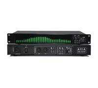 Graphic Equalizer Digital Audio Stereo with Noise Reduction, LED Music Spectrum Display, 10 Preset Effects, Bluetooth and Optical Coaxial Input for Stage Performance