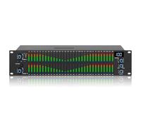 Graphic Equalizer, Dual Channel Digital Equalizer with 10 Preset Effects, Independent Low/Mid/Treble Adjustment, Automatic Noise Reduction, Ideal for Recording Studio