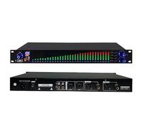 Graphic Equalizer, EQ Equalizer Dual Channel 31 Band with DSP Processing Chip and Intelligent Noise Reduction, 10 Preset Effects Adjustable & Output HD Sound Quality, for Recording Studio
