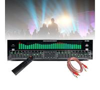 Graphic Equalizer Hifi, 31-Band Digital Equalizer, 12 Rhythm Patterns, Double 10 -segment Independent Tuning, Bluetooth 5.4, with Noise Reduction, for Recording Studio