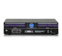 Graphic Equalizer with LED Spectrum Analyzer, Dual Channel Audio Processor, 10 Preset Effects, Automatic Noise Reduction for Home and Studio Audio