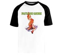 Graphic Faith Arts No More Love Rock Band Unisex White Baseball T-Shirt Black Short Sleeve, white us, XL