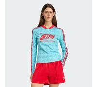 Graphic Football Allover Print Bodycon Long Sleeve Jersey