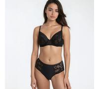Graphic Full Cup Bra in Lace Black