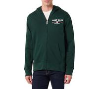 Graphic Full Zip Hoodie, Tartan Green, L