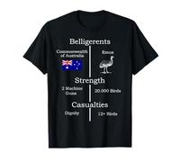 Graphic Great Emu War Australia T-Shirt T-Shirt
