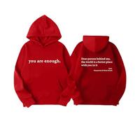 Graphic Hoodies for Children Funny Novelty Pullover Sweatshirt Xmas Teen Boy Black White Hoodie A Lonely Place Hoodie (Red, 7-8 Years)