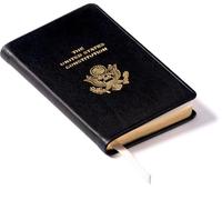 Graphic Image The United States Constitution and Related Documents | Published and Bound in the USA | Genuine Leather Soft Cover | Pocket Size (3.13" x 5.25", Black)