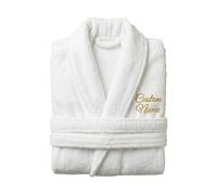 Graphic Impact Deluxe 100% Super Soft Egyptian Cotton Plain Style Terry Towelling Bath Wrap Best for Housecoat Spa Gym Adults Mens Ladies Luxury Bathrobe Dressing Gown