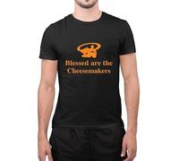 Graphic Impact Funny Blessed are The Cheesemakers Cheese Foodie Pizza Food Novelty Top T-Shirt