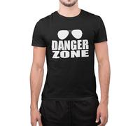 Graphic Impact Funny Danger Zone Amazing Novelty Adventure Summer T Shirt (XLarge, Black)