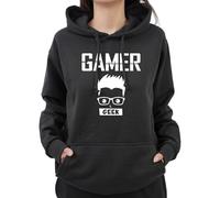 Graphic Impact Funny Gamer Geek Sarcastic I Pause My Game Novelty Gaming Lovers Gamers Kids Teen Adults Unisex Hoodie(L, Black)