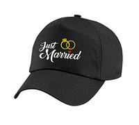 Graphic Impact Funny Just Married Stag Do Printed Adjustable Sport Outdoor for Couples Adults Unisex Baseball Cap(Black)