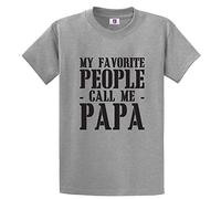 Graphic Impact Funny My Favorite People Call Me Papa Father Dad Birthday T-Shirt (Heather Grey, Large)