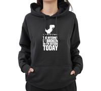 Graphic Impact Funny The Internet Is Broken So I Am Outside Today Sarcastic Anti Social Hoodie (Black,9/11 Yrs)