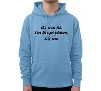 Graphic Impact I'm The Problem It's Me Slogan Hoodie Novelty Jumpers Personalised Hooded Sweater Unisex Gifts for Her or Him(S,Sky Blue)