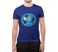 Graphic Impact Inspired Funny Muppets Parody Frog Pepe Kermit Dank T-Shirt (Royal Blue, XLarge)