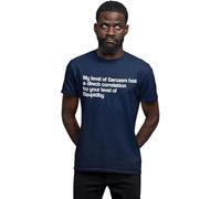 Graphic Impact Inspired Funny My Level of Sarcasm Has a Direct Stupidity Sarcastic T-Shirt (Nvay Blue, Large)