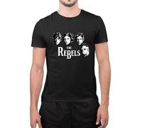 Graphic Impact Inspired Funny The Rebels Beatles Galaxy Wars T-Shirt (Black, Large)