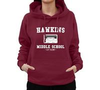 Graphic Impact Inspired Middle School Sarcastic High School Students Fanbase Hoodie For Kids Adults Unisex Printed Hooded Top (Wine, XXLarge)