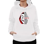 Graphic Impact Inspired Money & The Heist Rio Tokyo Bella Ciao Hoodie (Medium) White