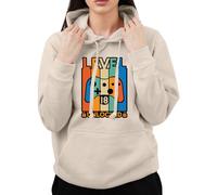 Graphic Impact Level 18 Unlocked Personalised 18th Birthday Hooded Sweater For Gamers Boys’Novelty Hoodie Unique Gaming Jumper Gift Unisex Adult & Kids Jumper Funny Customised Outfit(XL,Sand)