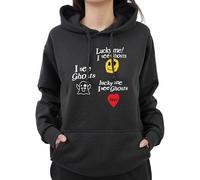Graphic Impact Ltd Inspired Lucky Me I See Ghost Hip Hop Rap Music Lovers Lyrics Quote Novelty Hood For Kids Teen Adults Unisex Hoodie