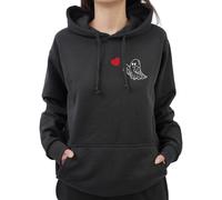 Graphic Impact My Boo Matching Set Him And Her Unisex Hoodie Novelty Design Gift Idea Wife Husband Girlfriend Boyfriend Love Valentines Day Couples Matching Hoodies(Black,Her,M)