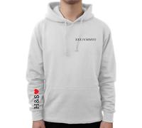 Graphic Impact Personalised Chest Sleeve Custom Anniversary Roman Date Him Her Unisex Hoodie Gift Idea Wife Husband Girlfriend Boyfriend Love Valentines Day Couples Matching Hoodies(Heather Grey,XXL)